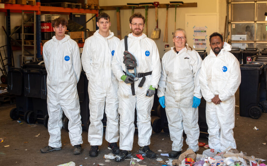 Medarbeidere og prosjektleder som har deltaet i sorteringsundersøkelsen for Avfall Sør i 2025.