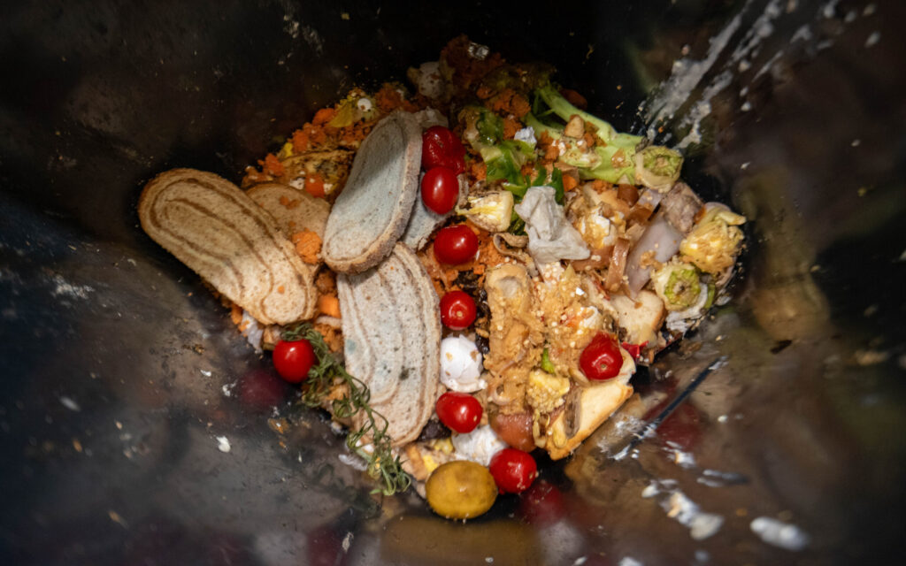 Dunk med matavfall (både spiselige matrester og ikke spiselig matavfall) som er funnet i forbindelse med sorteringsundersøkelse av restavfall.